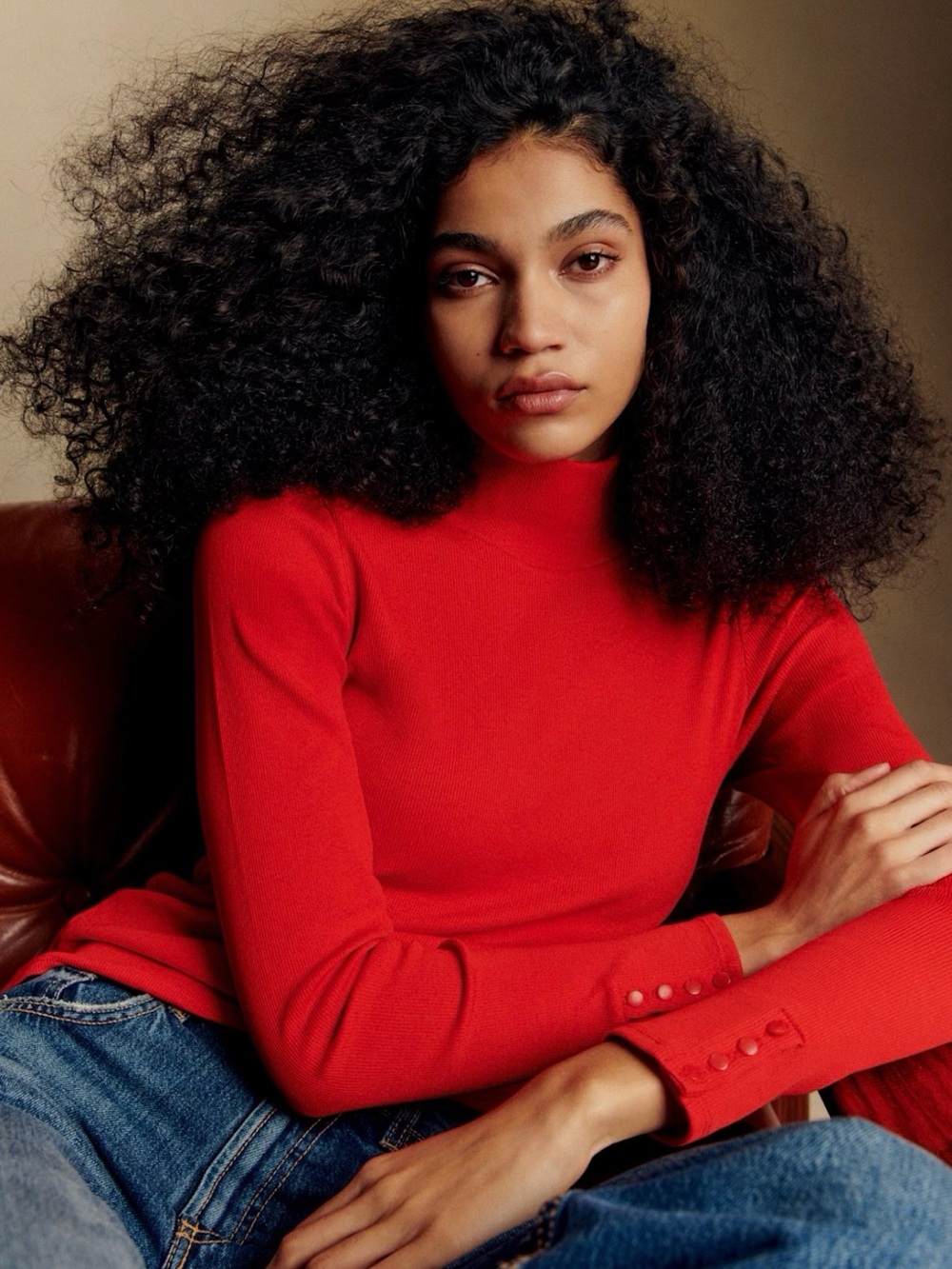 Sézane Felix Top in Red – Size Small